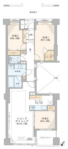 碑文谷ヒルズサレジオ通りの間取り