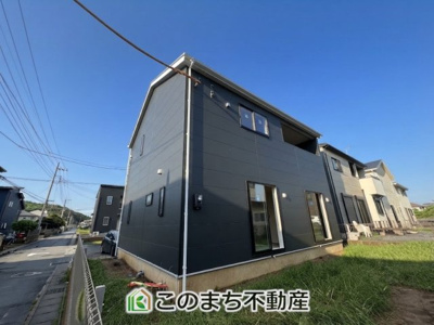 【外観】 | CRADLE GARDEN栃木市薗部町　第14　 | 建築中現地写真（同社施工完成物件・モデルハウスがご見学いただけます）