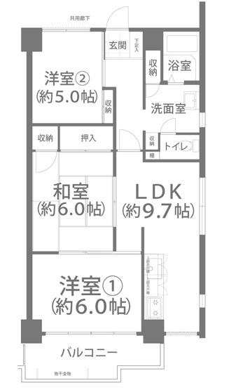 【間取り】 | メゾンド岡文館