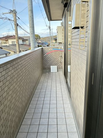 ユアメゾン益野　Ａのバルコニー