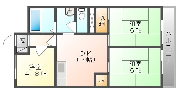 【間取り】 | 虫明ビル