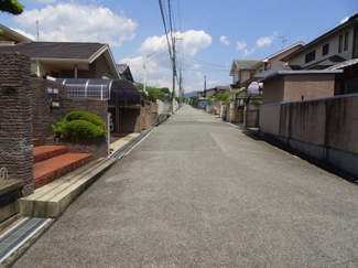【前面道路含む現地写真】 | 川西市大和西4丁目13の9　建築条件無土地