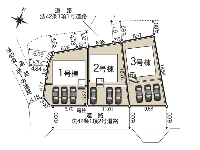 【外観】 | 知多市金沢第３　2号棟【仲介手数料0円】