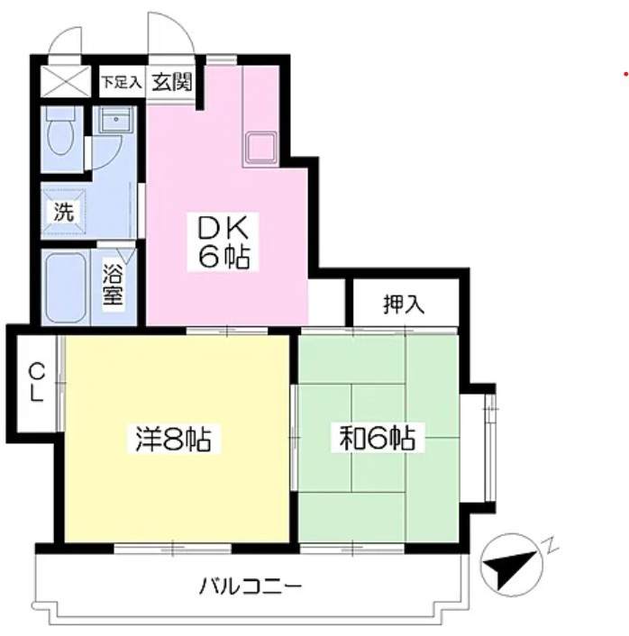 シャロム国分の間取り