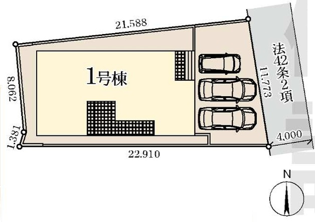 市原市椎津第２の区画図