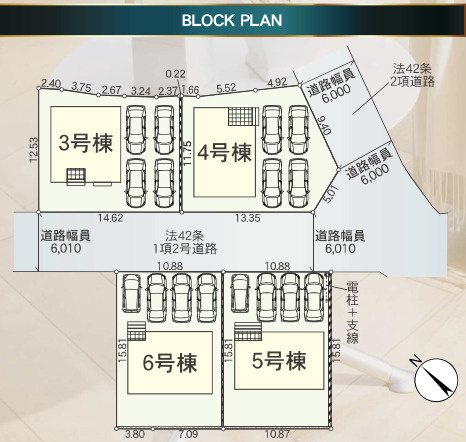 売新築戸建　富士宮市淀平町の区画図