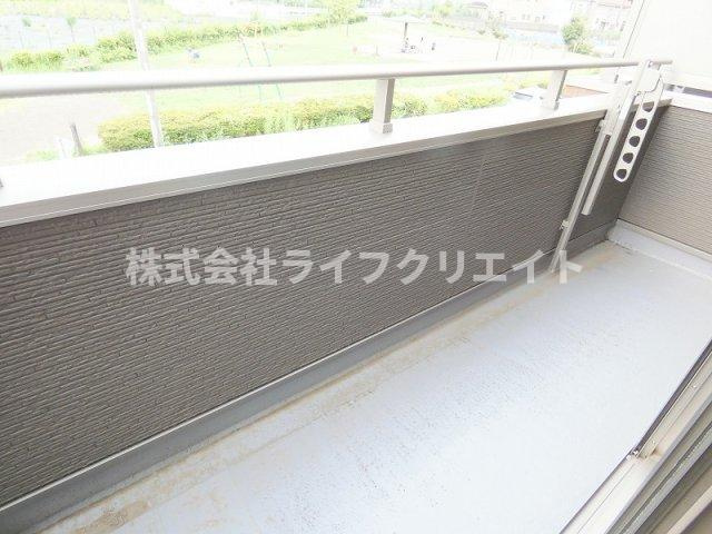 メゾンカルムのバルコニー
