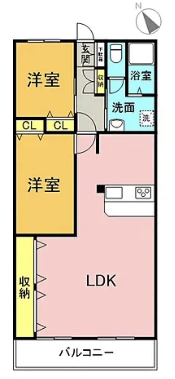 アンピール六ツ門の間取り