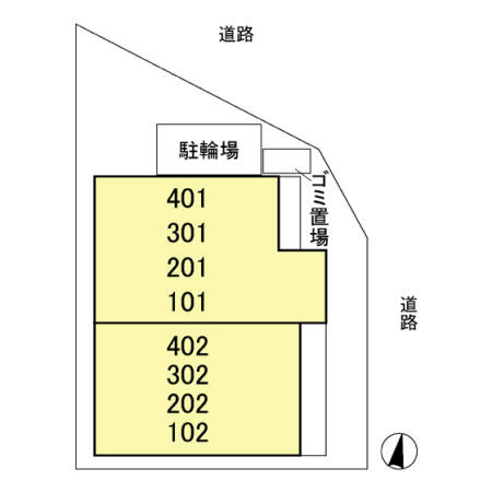 ガーデンハウス南大塚の区画図