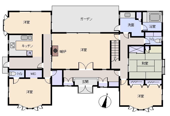 伊東市　宇佐美みのりの村の間取り