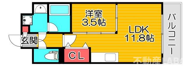 レクシア千代崎の間取り