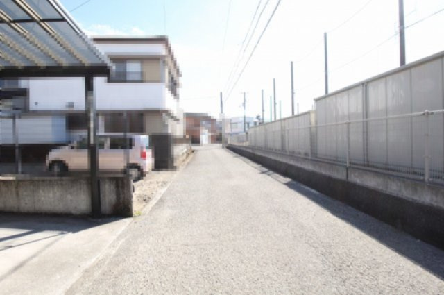 介良乙　新築戸建　1号棟（全2区画）の前面道路含む現地写真|4.2ｍ　公道