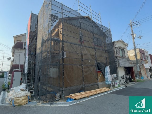 羽曳野市野　第5期　新築一戸建ての外観|現在の進捗状況です！順調に作業進行中、完成が待ち遠しいです！詳細の間取り等、お気軽にお問い合わせください！