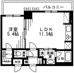 【間取り】 | ザ・パークハビオ天満橋