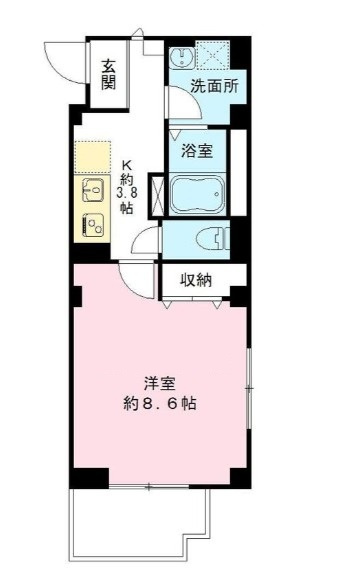 東大和市立野１丁目の賃貸マンション
