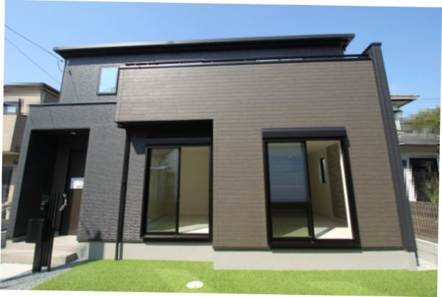 介良乙　新築戸建　2号棟（全2区画）の外観|2号棟　4LDK+FC+WIC+SC+パントリー　建物面積　105.58㎡（約31.93坪）