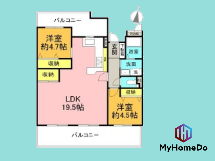ライオンズマンション味鋺の間取り|各居室に収納を備え、家族それぞれの時間も大切にできる使いやすい間取りです。