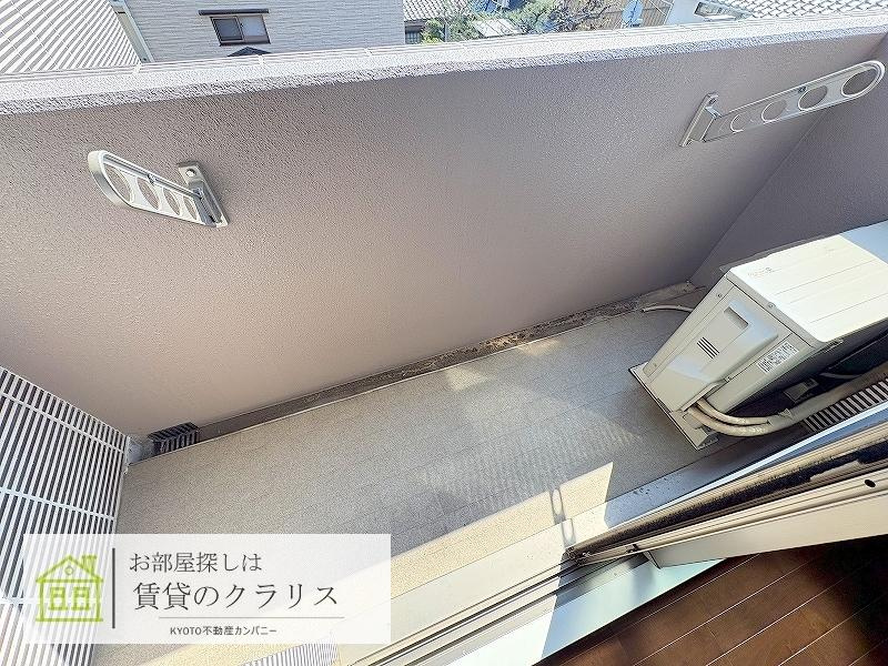 ティーグルブラン桂のバルコニー