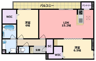 【間取り】 | D-ROOM甲子園口