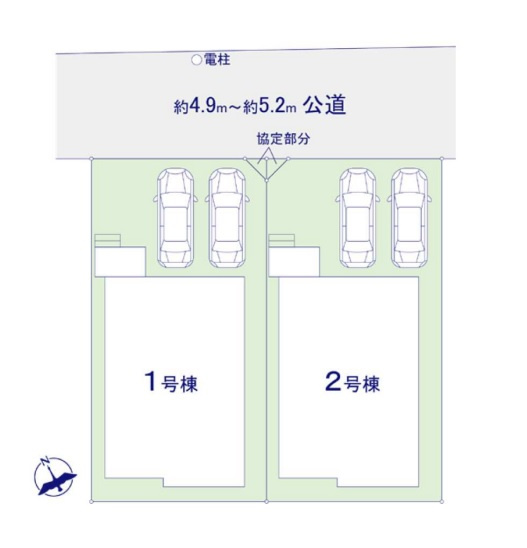 【区画図】 | 福岡市南区屋形原1丁目2期　1号棟（全2棟）【仲介手数料無料・0円】 | 区画図です。1号棟