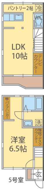 テラス・クリエイト　B棟の間取り
