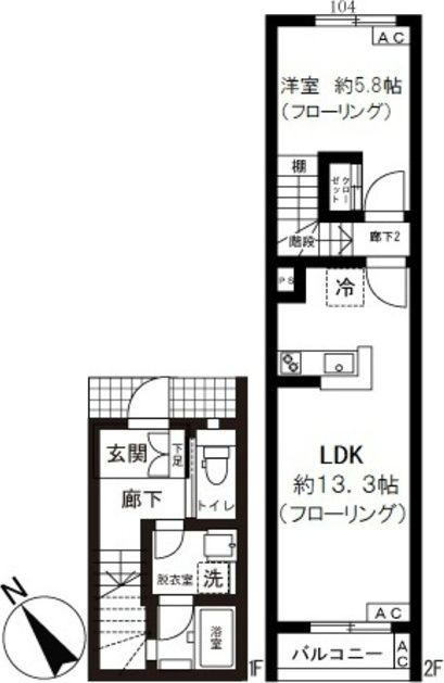 バーン 神楽坂の間取り