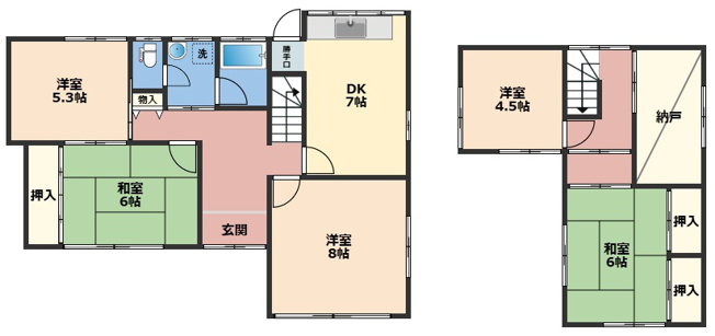 【間取り】 | S様内原戸建
