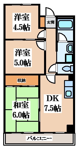 【間取り】 | レジデンス清