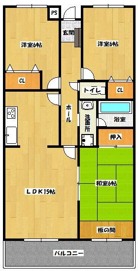 ルネス国分の間取り