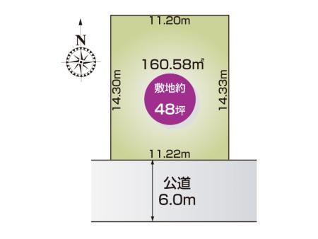妻沼東3丁目　区画図
