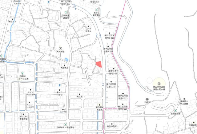 中区四御神　中古戸建の地図