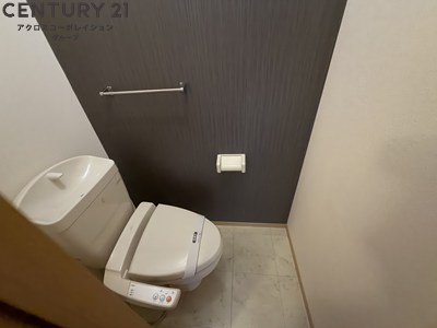 ゆったりとした空間のトイレです