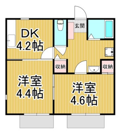 EBISUの森ハイツ2の間取り