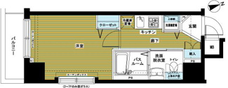 【間取り】 | ＺＯＯＭ銀座東 | 間取りです。