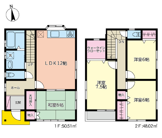 小田原市飯泉　中古戸建の間取り