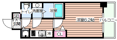 【間取り】 | プレサンス扇町駅前
