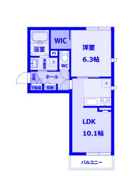 パームコテージⅥ番館の間取り