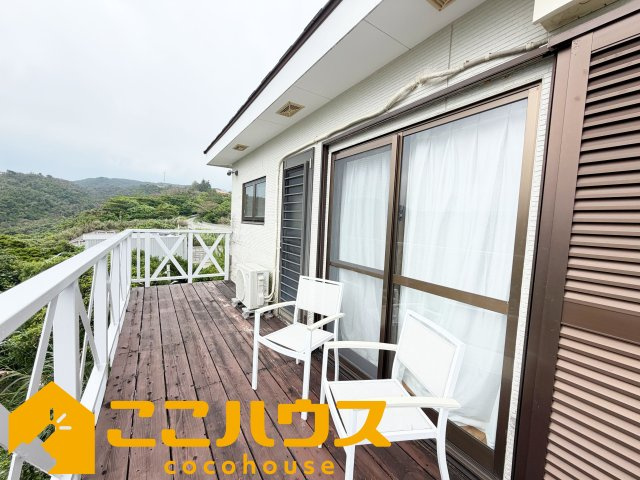 恩納村谷茶　中古一戸建てのバルコニー|くつろぎの空間♪