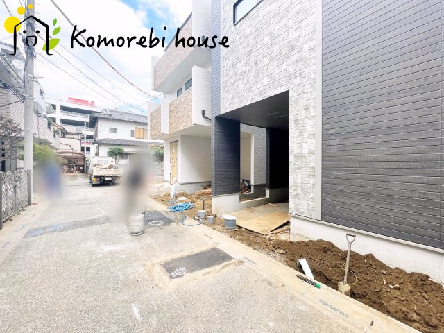 さいたま市北区大成町　新築一戸建て　ハートフルタウン　Aの前面道路含む現地写真|前面道路含む現地写真です