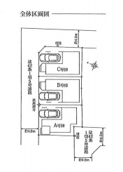 さいたま市北区大成町　新築一戸建て　ハートフルタウン　Bの区画図|B号棟