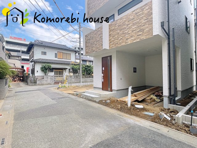 さいたま市北区大成町　新築一戸建て　ハートフルタウン　Bの前面道路含む現地写真|26.8.10　撮影済み