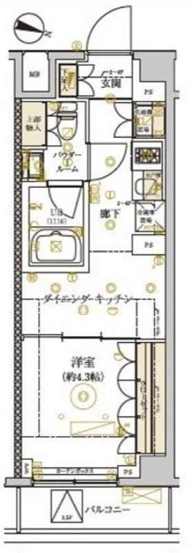 ドムス・スタイル武蔵小山の間取り