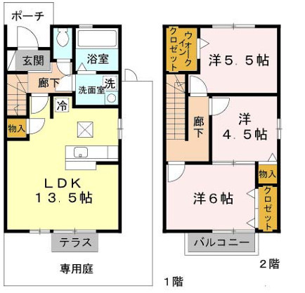 ローズコート雅の間取り