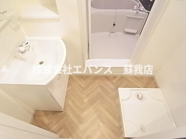 【洗面所】 | ミリアビタ大森台 | 脱衣スペースもあります