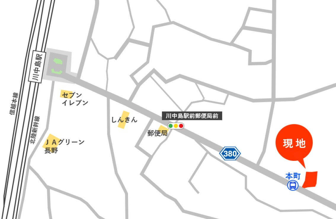 東邦ピュアコート川中島上氷鉋Ⅳ（4）の地図