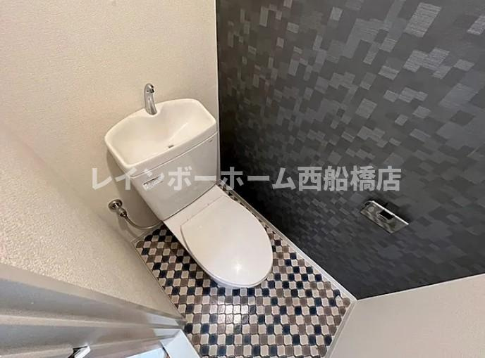 松戸市中和倉のアパートのトイレ