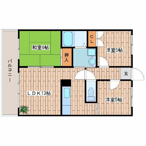 草愛マンションの間取り