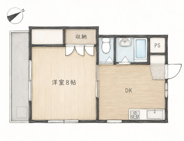アーバンコート河内町の間取り