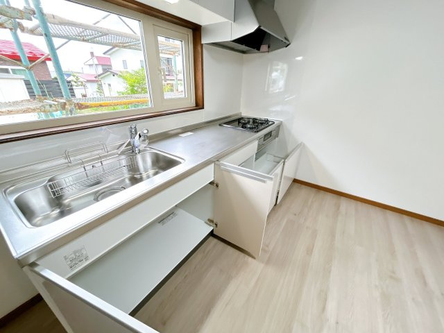 北見市東陵町１３２番地２８　平家建中古売家のキッチン|【リフォーム済】キッチンです。