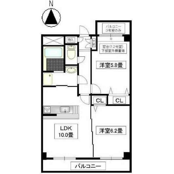 ベルカーサ東山台 Ⅱの間取り